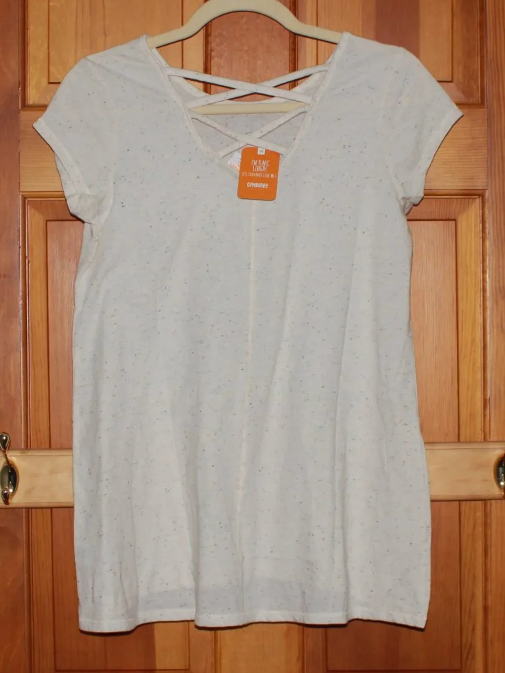 Gymboree Speckled Print Cutout Accent Tee